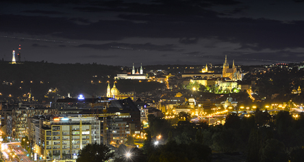 Leisure / View from hotel Olympik in night